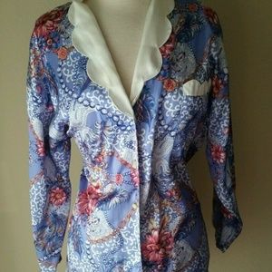 Lindsay Blake Intimates Purple Night Shirt Robe